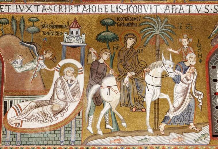 [VIDEO] IL VANGELO DIPINTO: La fuga in Egitto (1130 – 1140), Cappella Palatina, Palermo