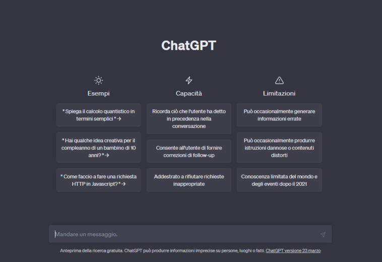 ChatGPT: il ritorno con nuove funzioni