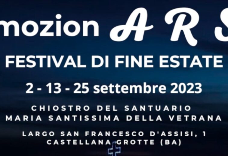 Castellana Grotte: secondo appuntamento del festival culturale ”EmozionARSi”, ospite il prof. Emanuele Triggiani
