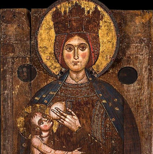 L’antica icona della “Madonna Lactans” in San Pietro