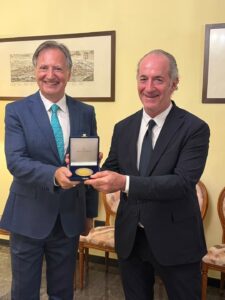 Luca Zaia con l'ambasciatore Alessandro Ferranti @Ambasciata l'Italia in Armenia