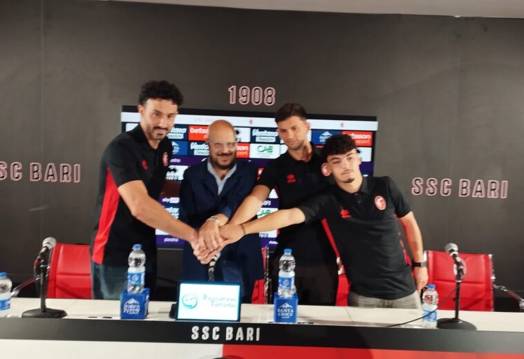 Il Bari presenta Prisco, Nicolas e Anzolin